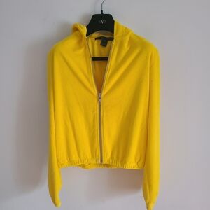 Marc Jacobs Bright Yellow Bomber Terry Jacket XS